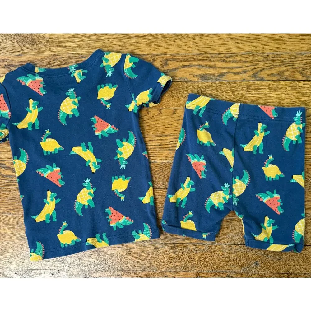 Old Navy Boys' Fruit Dinosaurs Short John Pajamas Size 4